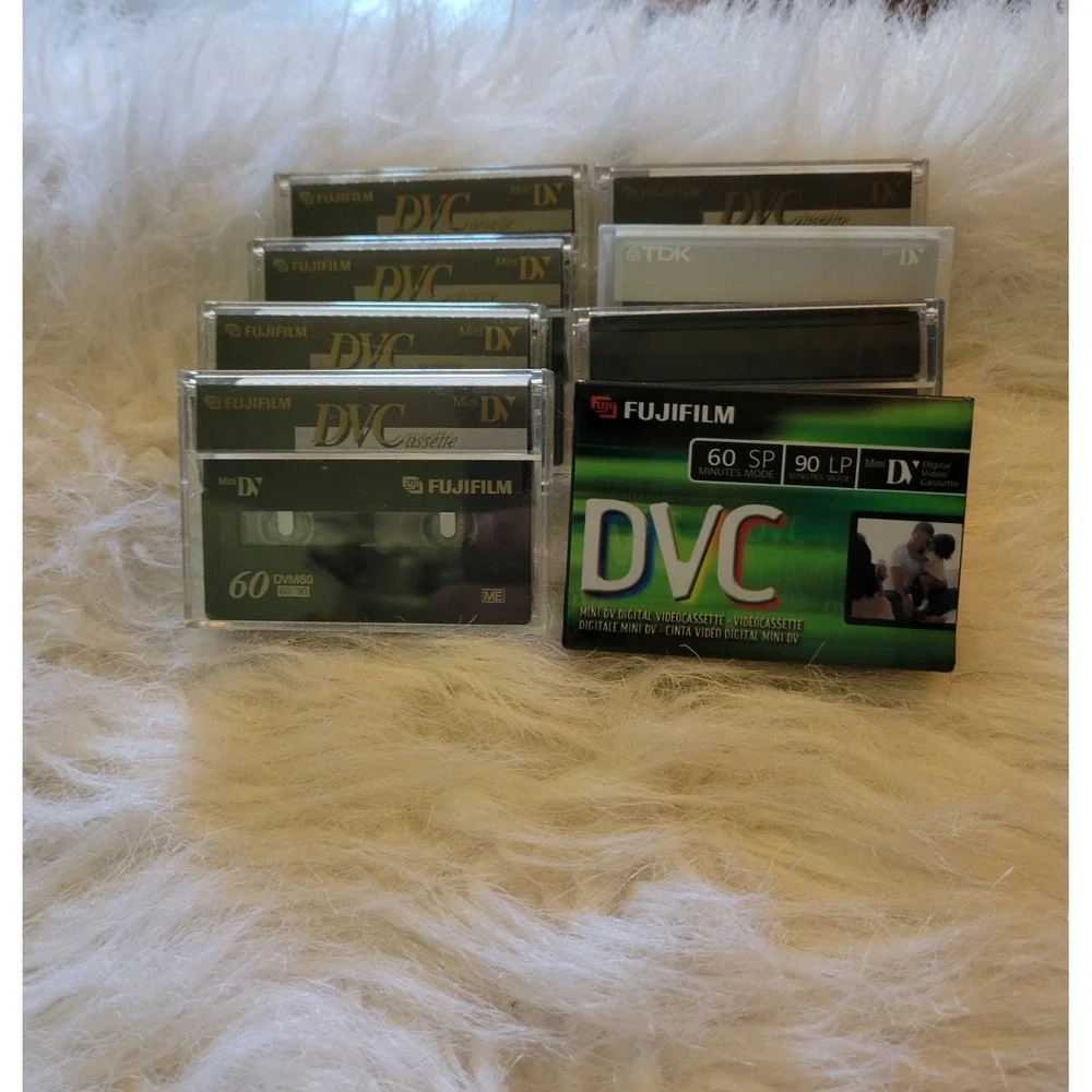 Lot Of 8 JVC Fujifilm Mini DV Digital Video Cassette DVC 60min Premium Tapes